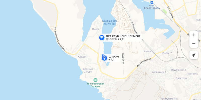 Яхт-клуб “Казачья бухта” Севастополь